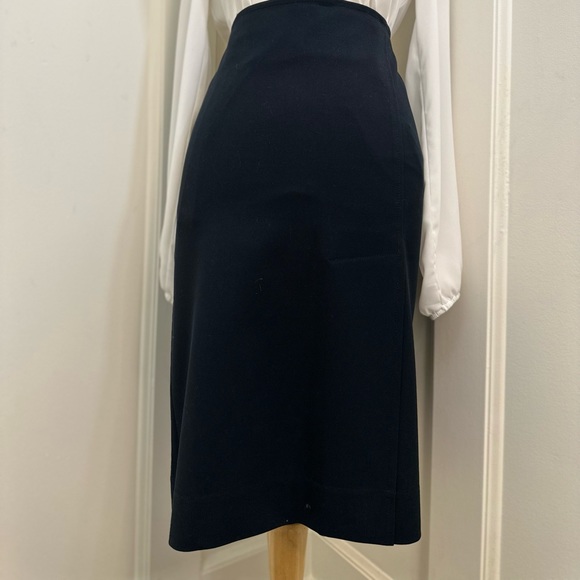Club Monaco Pleated Navy Skirt - Picture 1 of 9